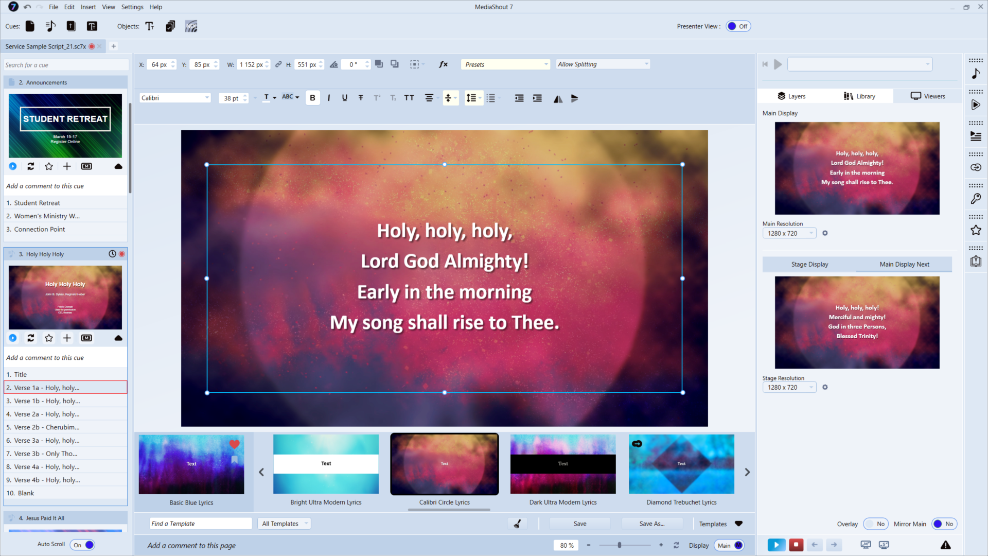 software for worship presentation