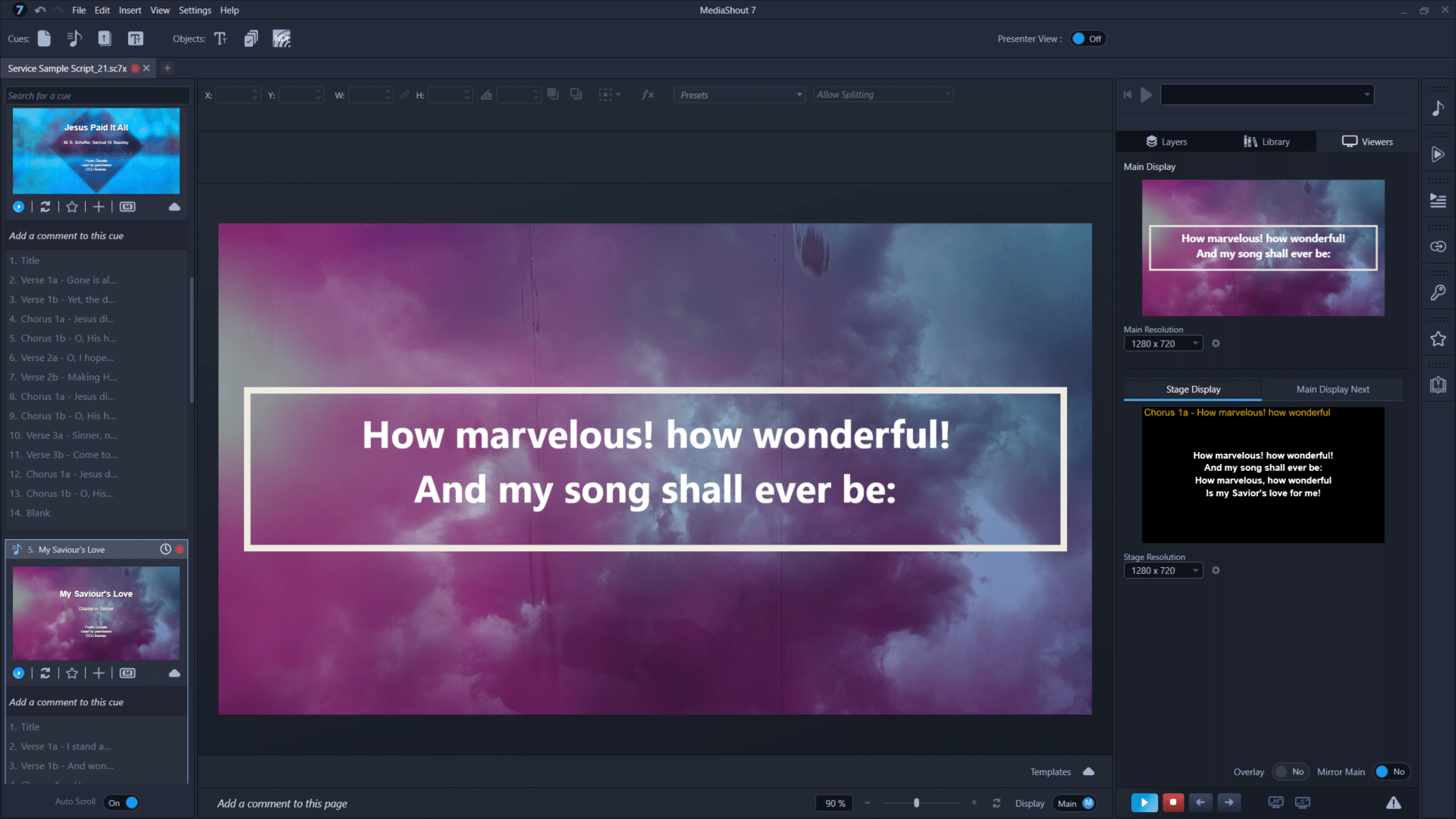 mediashout software with worship songs and bible verses built in