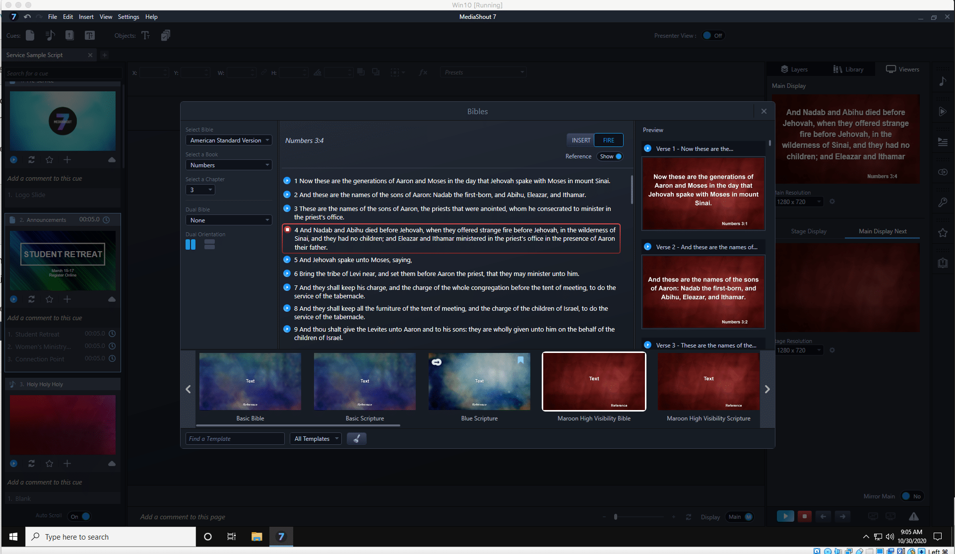 mediashout software with worship songs and bible verses built in
